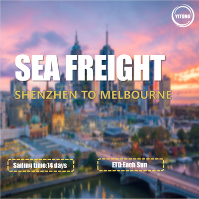 International Sea Freight from Shenzhen to Melbourne Australia Direct Sailing