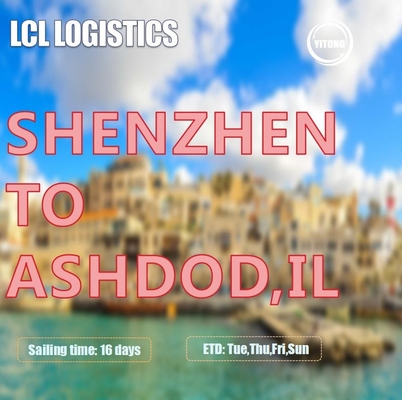Shenzhen To Ashdod Israel LCL International Shipping Through Sea ONE Liner