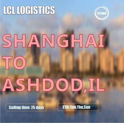 WIFFA LCL Sea Freight Service From Shanghai To Ashdod Israel Mediterranean