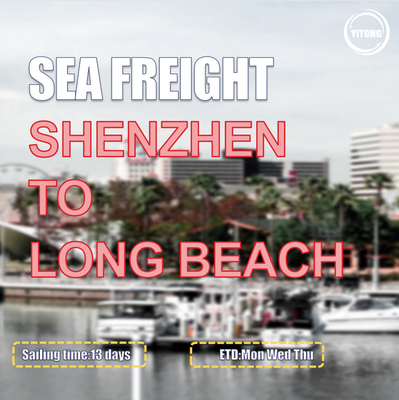 Direct Sailing International Sea Freight Logistics From Shenzhen To Long Beach USA