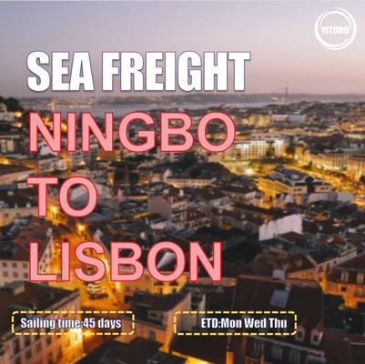 Cargo Global Sea Freight Logistics Ningbo To Lisbon Portugal Europe EMC ONE Liner